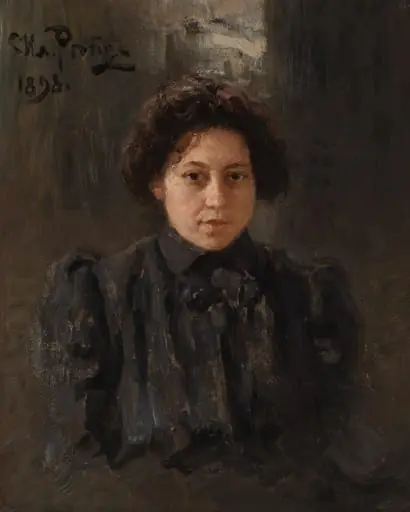Taiteilijan tyttären Nadežda (Nadja) Repinan muotokuva, by Ilya Repin