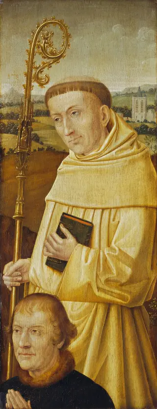 Saint Bernard with Donor [obverse], by Imitator of Flemish 15th Century