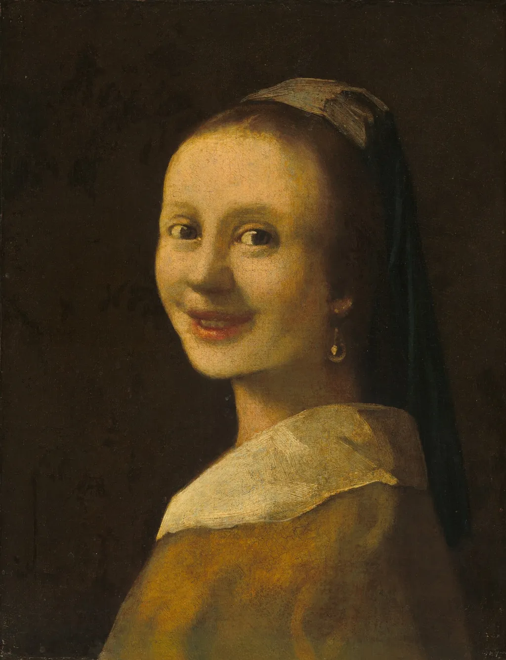 الفتاة الضاحكة, by Imitator of Johannes Vermeer, oil, 1925
