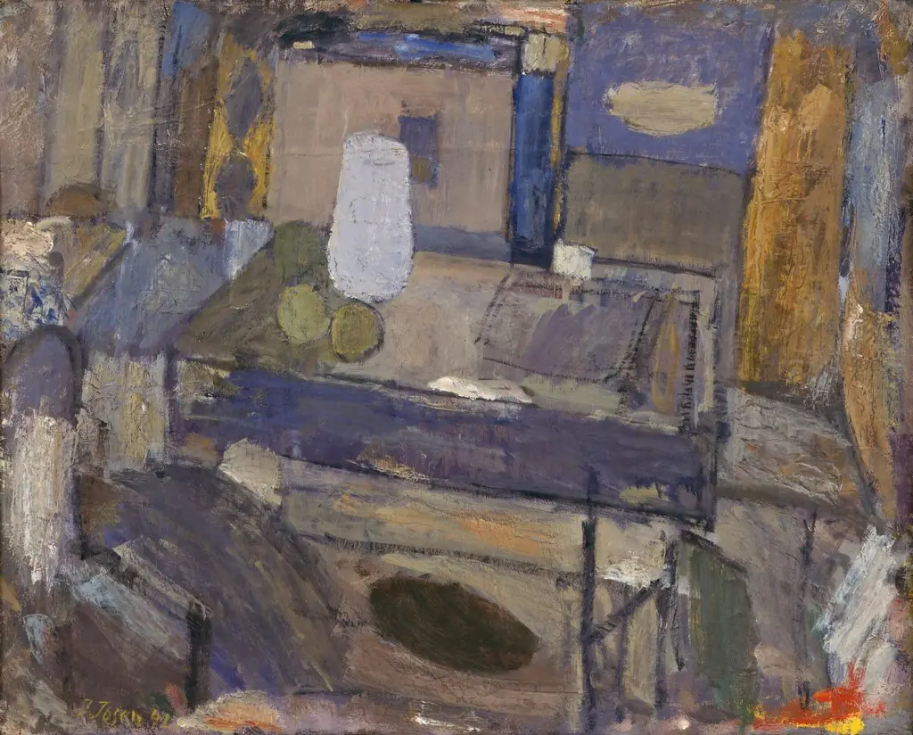 Still Life with Jar and Fruits, by Immanuel Ibsen