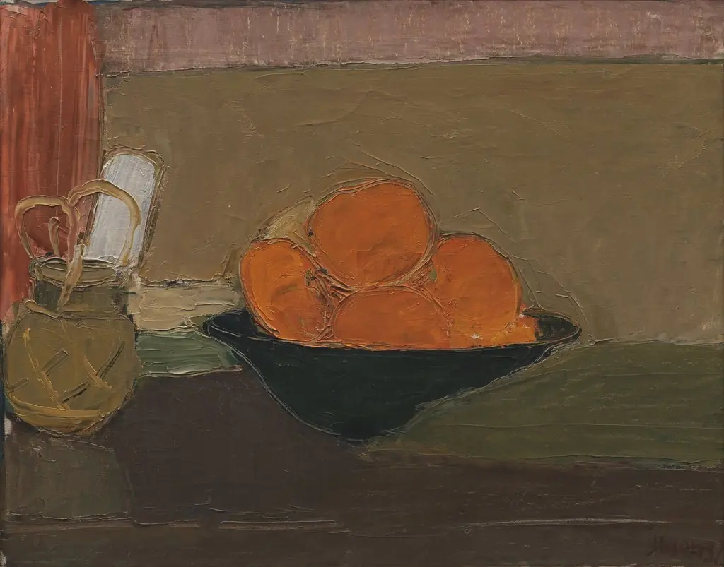 Still Life with Oranges, by Immanuel Ibsen