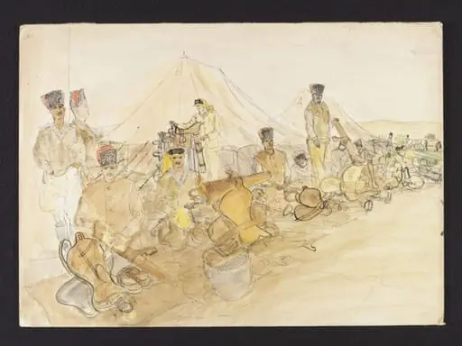 Eillat Transjordan Frontier Force or British Druze Regiment (Palestine), by [Imre] Anthony Sandor Gross