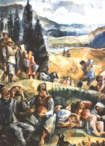 Culegători de cartofi, by Imre Nagy