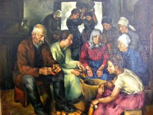 Desfacerea porumbului, by Imre Nagy