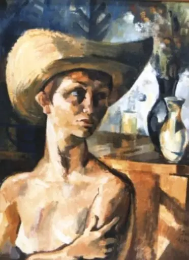 Fata cu pălărie, by Imre Nagy