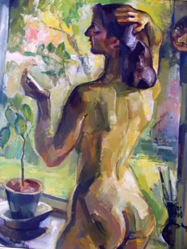 Fata la oglindă, by Imre Nagy