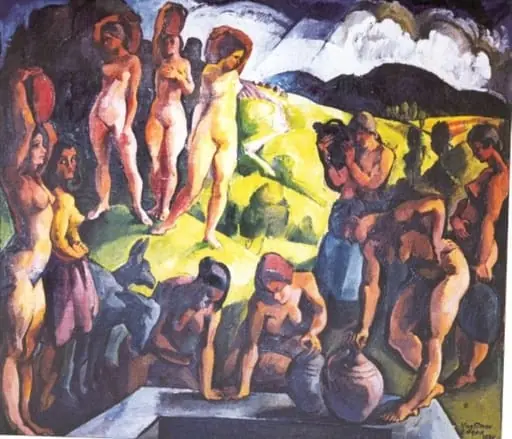 La fântână, by Imre Nagy