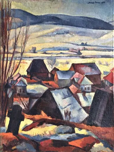Peisaj de iarnă, by Imre Nagy