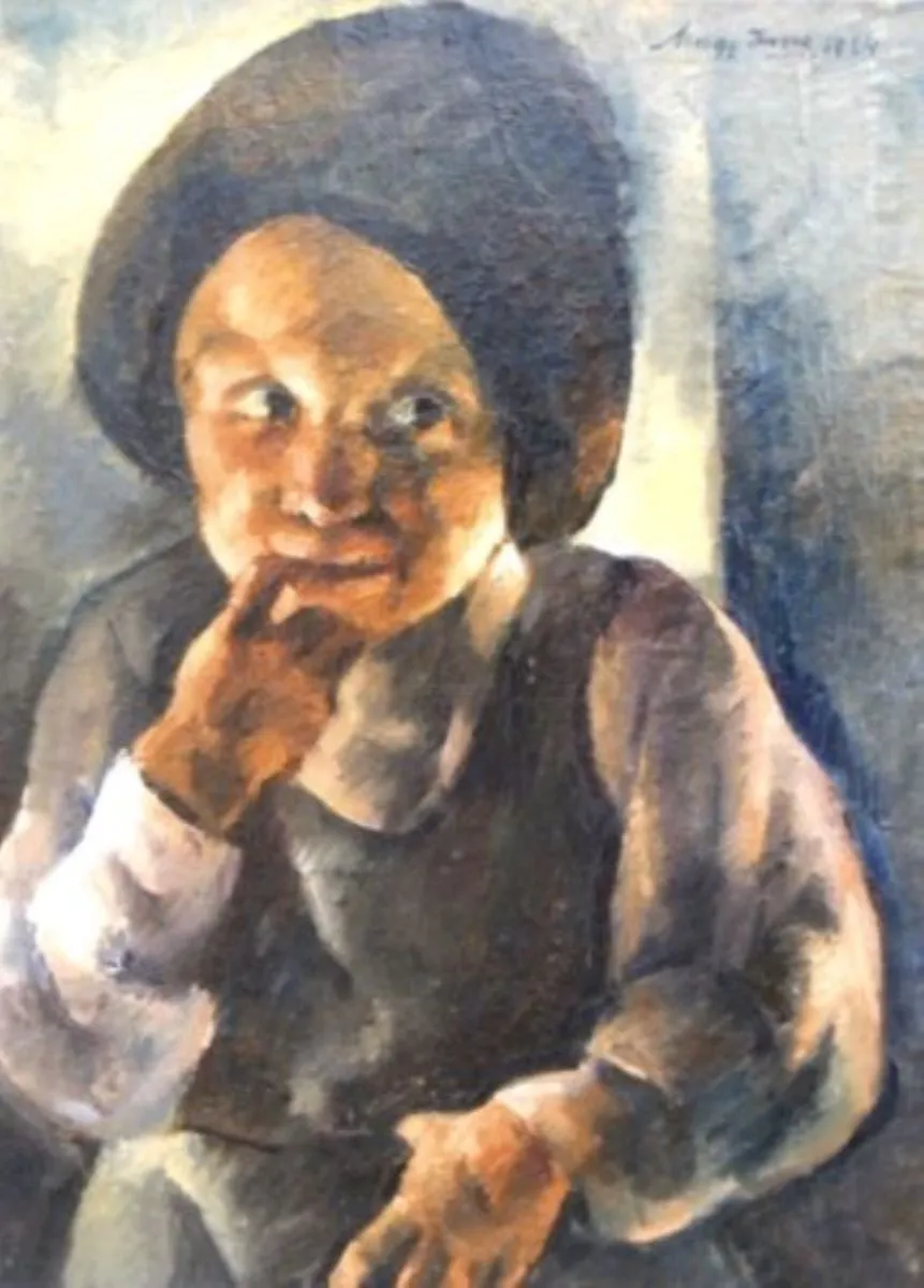 Portret de copil, by Imre Nagy, unspecified, 1924