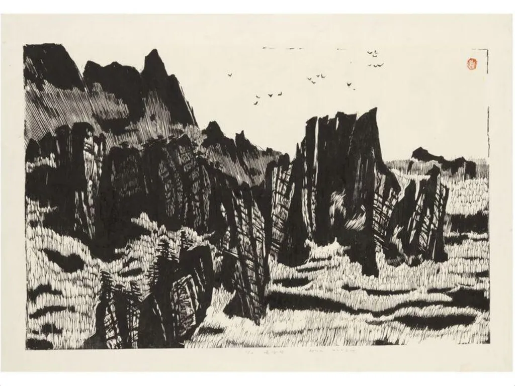 Diamond Mountain (Kumgangsan), by In Jae Hwang, 2004
