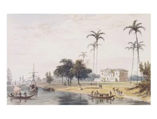 In the Garden House Reach, Calcutta