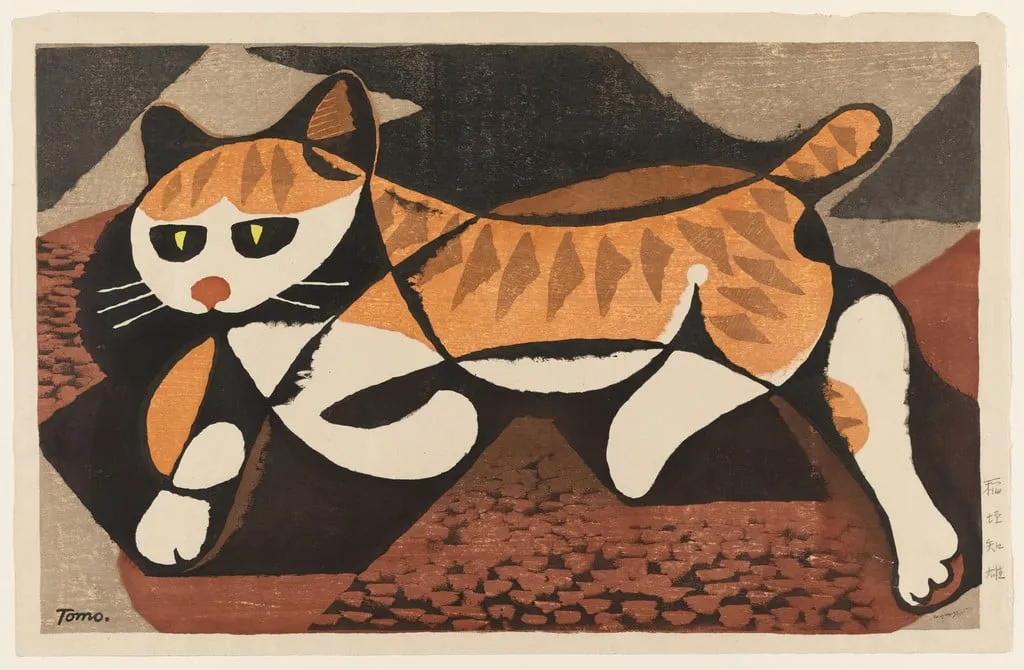 Untitled, by Inagaki Tomoo, ink, 1954