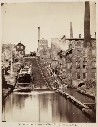 Incline on the Morris and Essex Canal, Newark, New Jersey, 1870