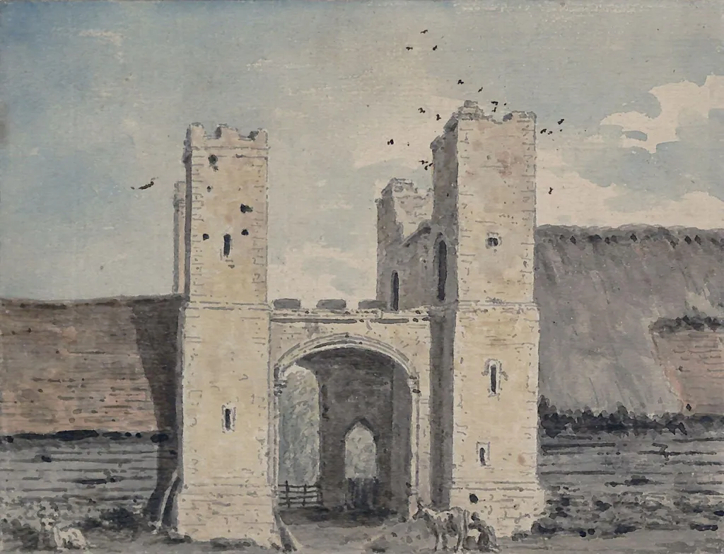 Dent-de-lion Gate, near Margate, by Inigo, watercolor, 1787