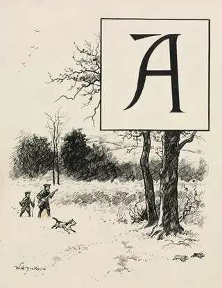 Inital A for Chapter VI from "Lorna Doone"
