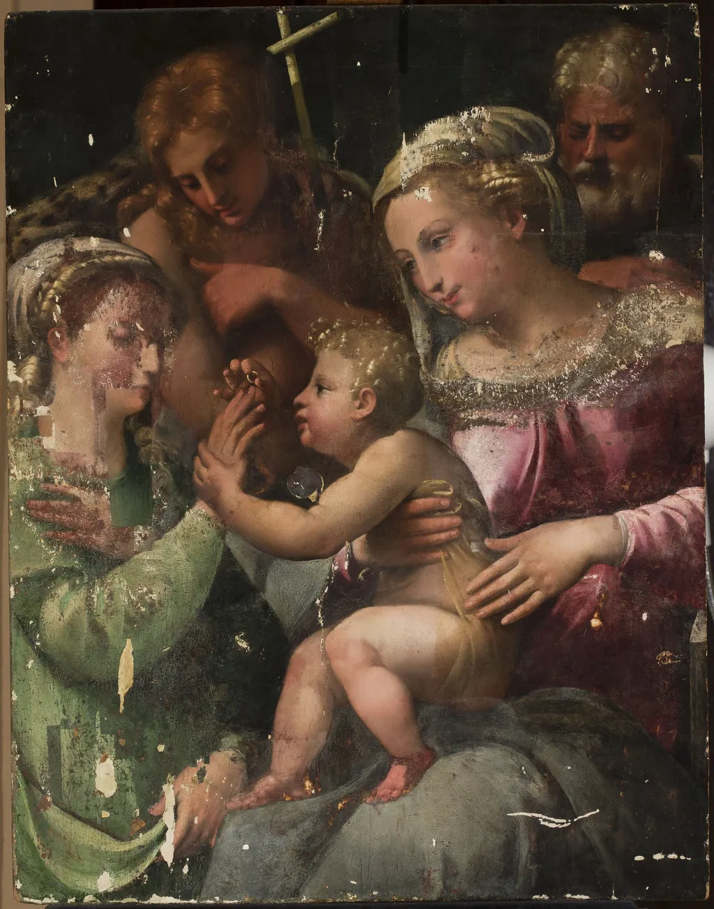 Mystical marriage of St. Catherine, by Innocenzo di Pietro Francucci da Imola, oil, 1531