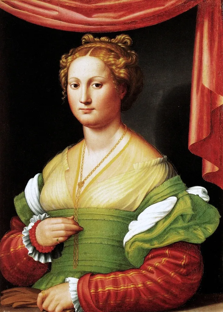 Portrait of a woman, by Innocenzo di Pietro Francucci da Imola, oil