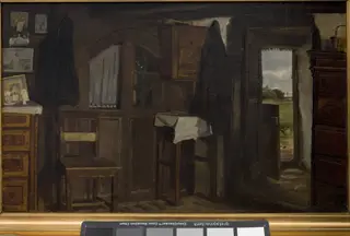 Interiør fra et bondehus