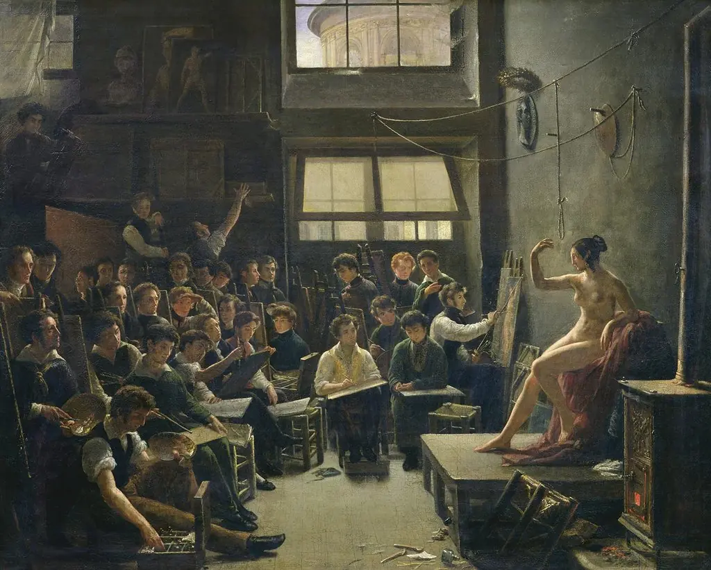 Intérieur de l'atelier de Gros