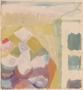 Interieur mit der Uhr (Interior with the Clock)
