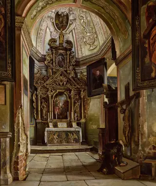 Interior of a Chapel at the Parish Church in Krosno