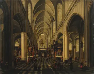 Interior of a Gothic Church