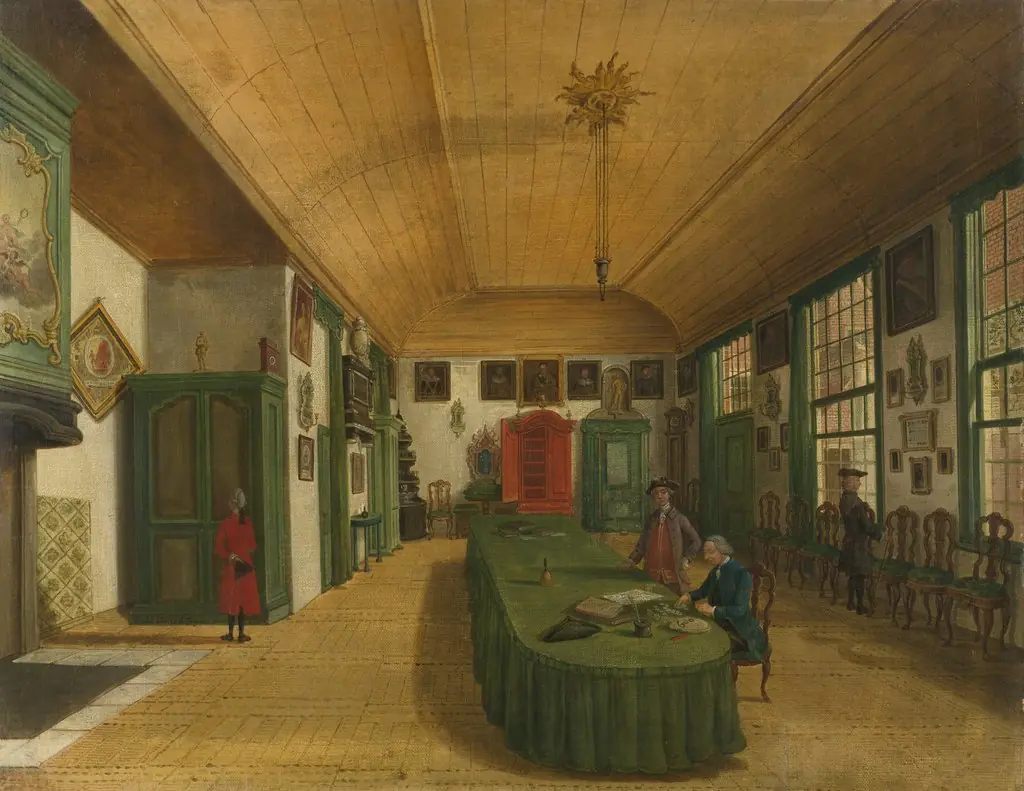 Interior of the Hall of the "Art Is Obtained by Labor Society" in Leiden