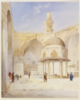 Interior of the Mosque of Sultan Hassan