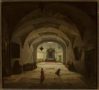 Interior of the subterranean chapel