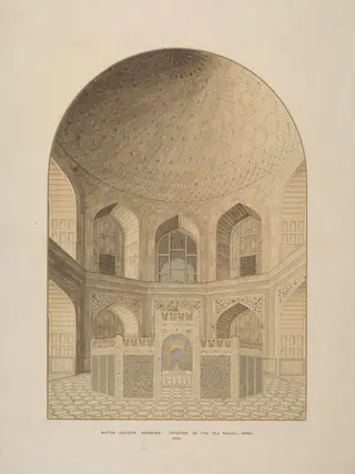 Interior of the Tomb Chamber, Taj Mahal, Agra
