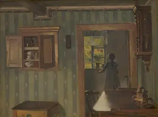 Interior with a Little Girl