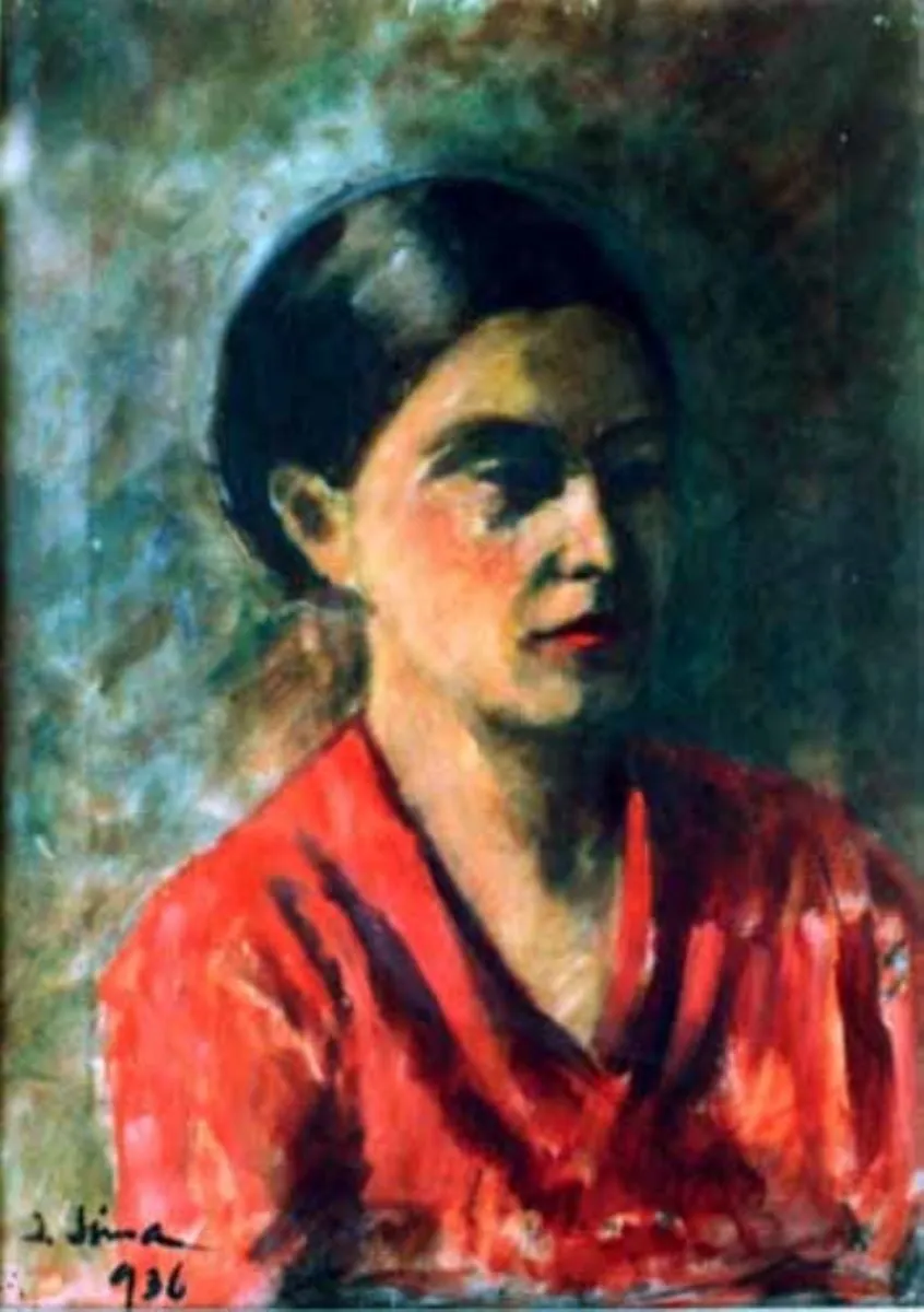 Bluza roșie, by Ioan Sima, unspecified, 1949