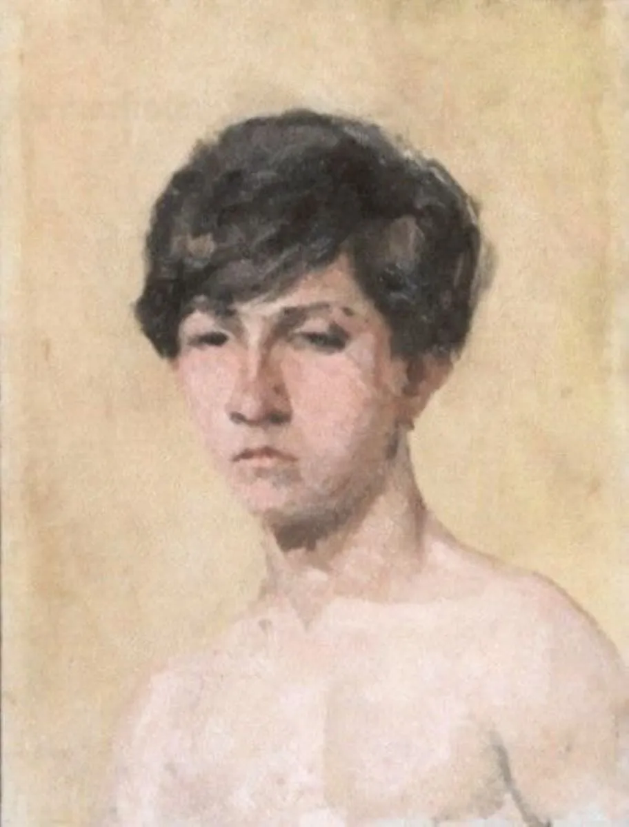 Cap de adolescent, by Ion Andreescu, unspecified, 1850