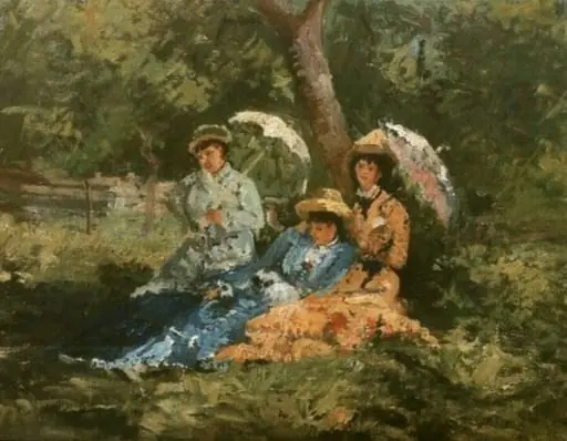 Femei în parc, by Ion Andreescu