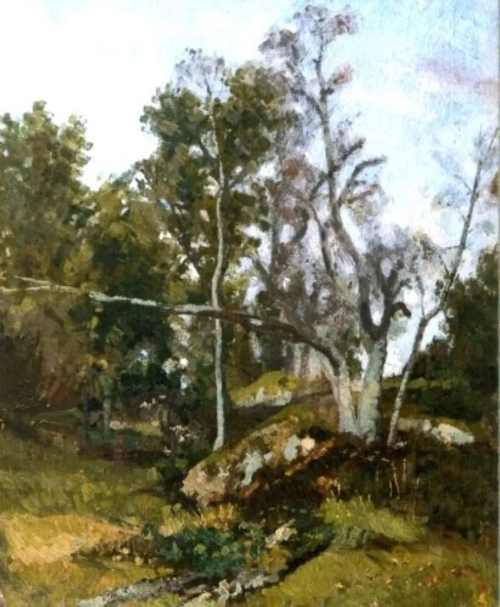 La marginea pădurii, by Ion Andreescu, unspecified, 1850