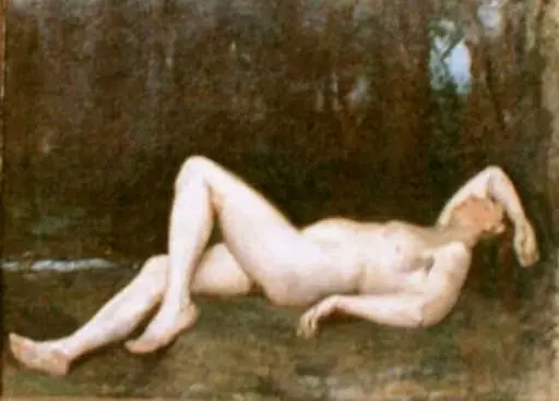 Nud în pădure, by Ion Andreescu