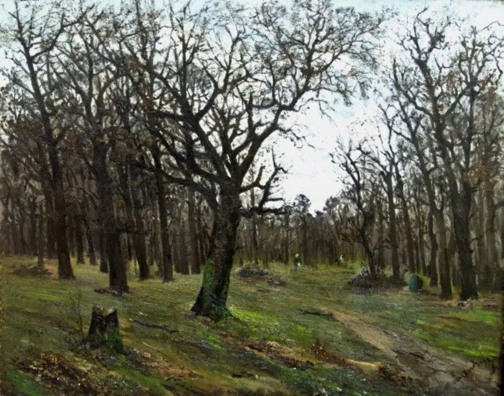Pădure desfrunzită, by Ion Andreescu, unspecified