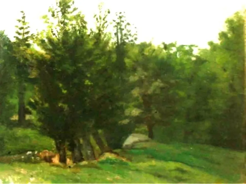 Peisaj de pădure, by Ion Andreescu, unspecified, 1876