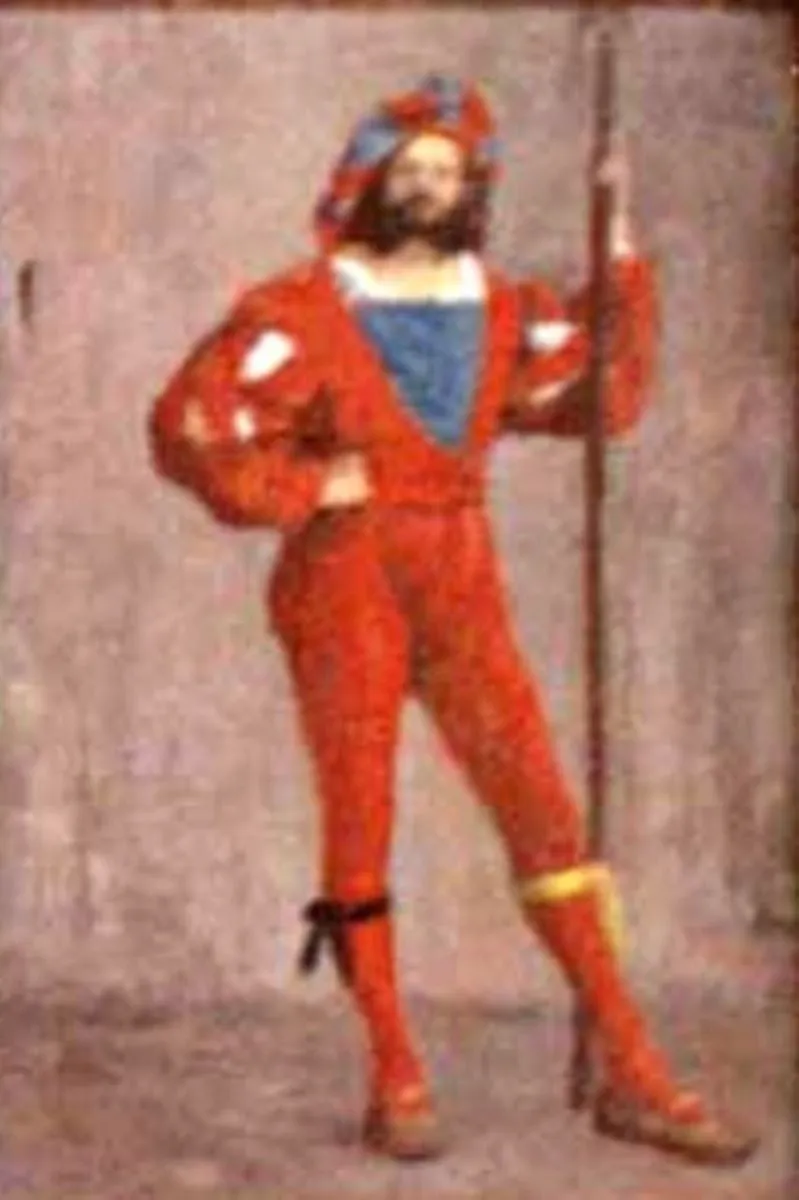 Soldat în gardă, by Ion Andreescu, unspecified, 1881