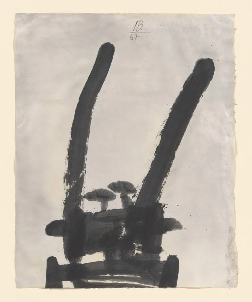 Untitled, by Ion Bitzan, ink, 1967