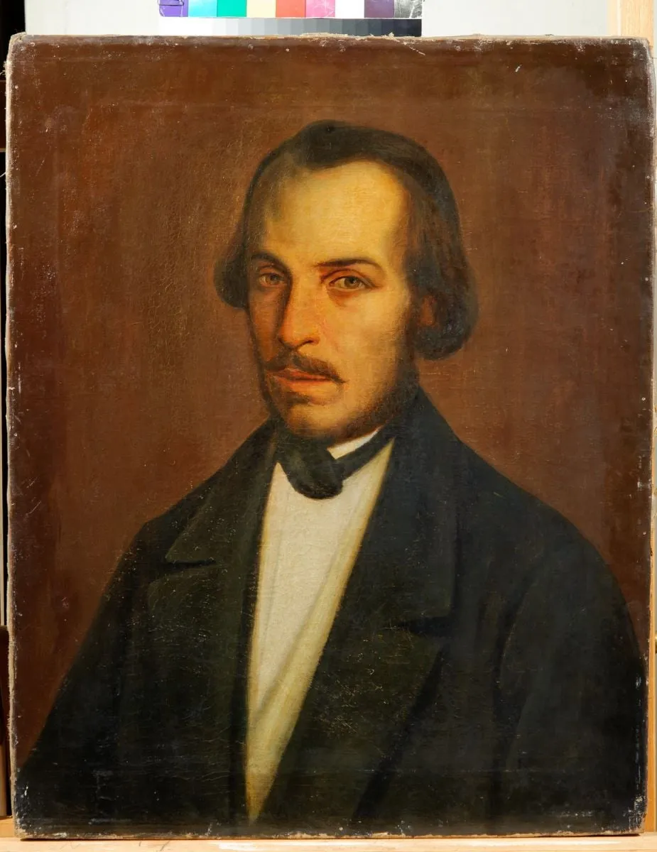 Portretul lui Nicolae Bălcescu, by Ion D. Negulici, 1850