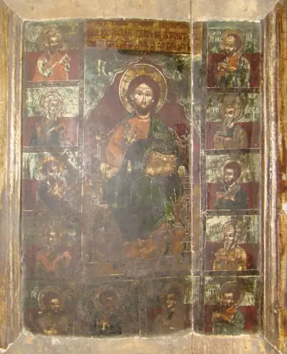 Iisus Hristos Pantocrator, înconjurat de apostoli, by Ion de la Beriu
