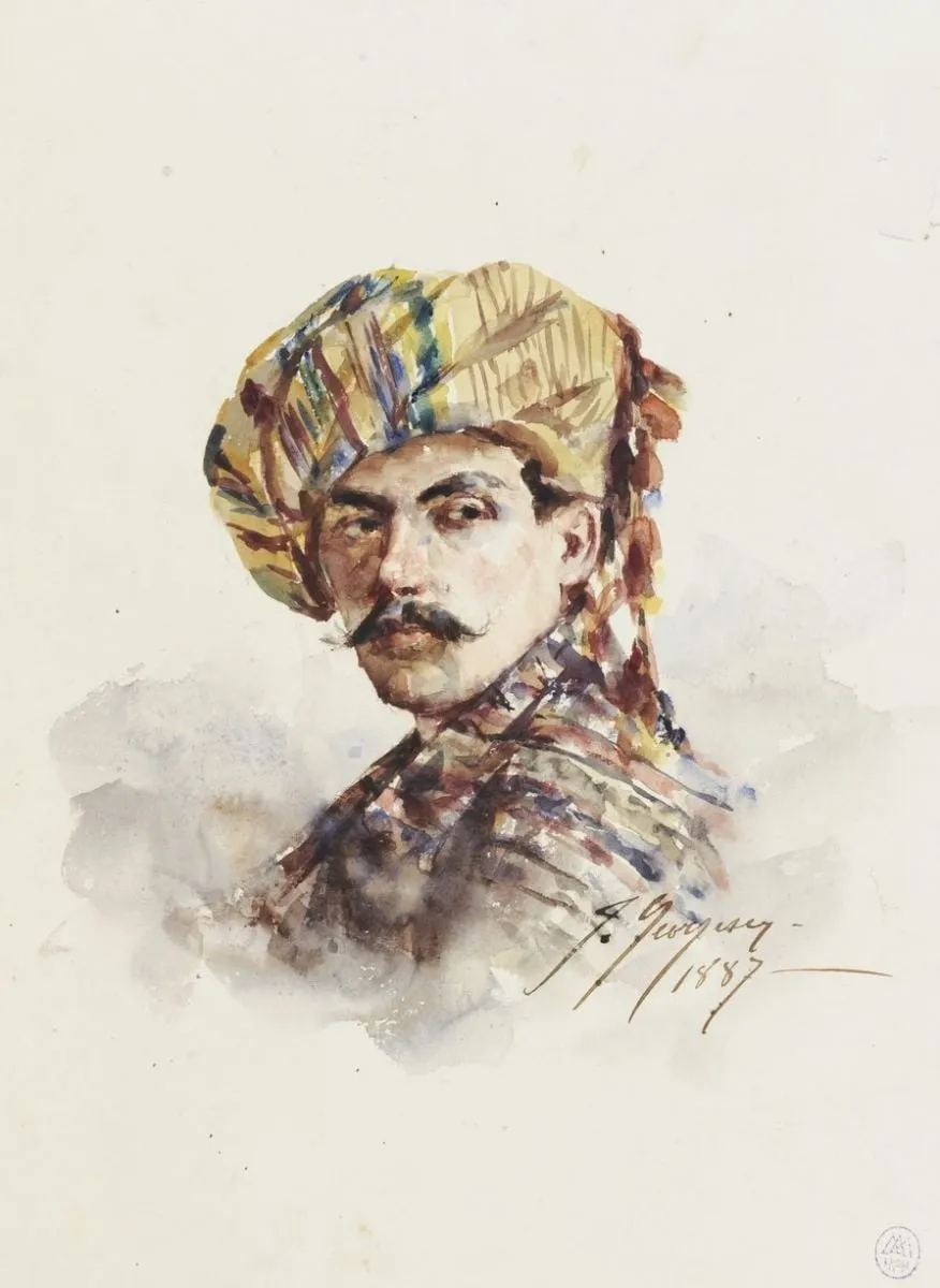 Autoportret, by Ion Georgescu, unspecified, 1887