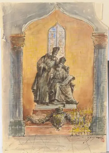 Proiect de monument funerar, by Ion Georgescu