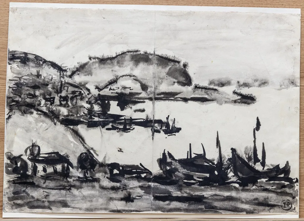 Peisaj-Tulcea, by Ion Pacea, 1950