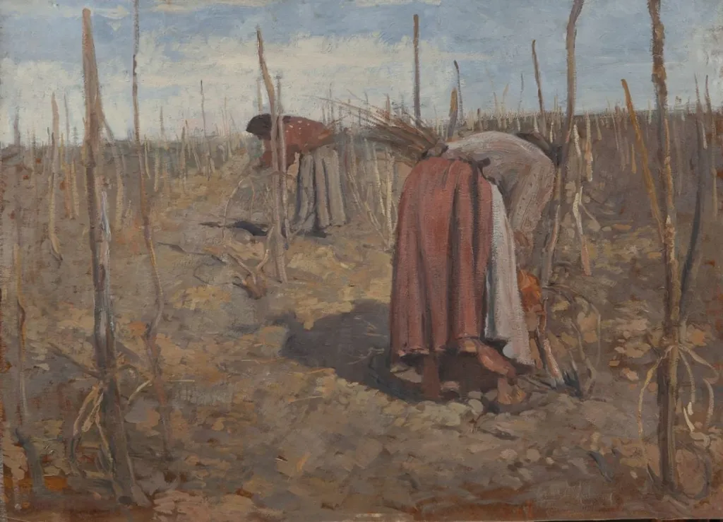 Femei la legatul viei, by Ion Stoica Dumitrescu, 1909