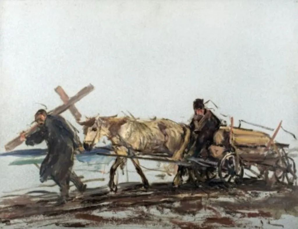 Înmormântare (1917 ?), by Ion Stoica Dumitrescu, unspecified