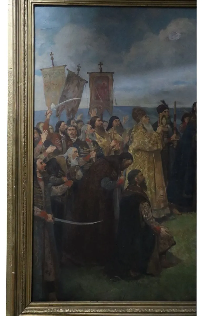 Solemnitatea alegerii lui Ștefan cel Mare ca domn al Moldovei, by Ion Stoica Dumitrescu