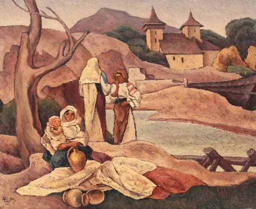 Compoziție cu motive românești, by Ion Theodorescu-Sion