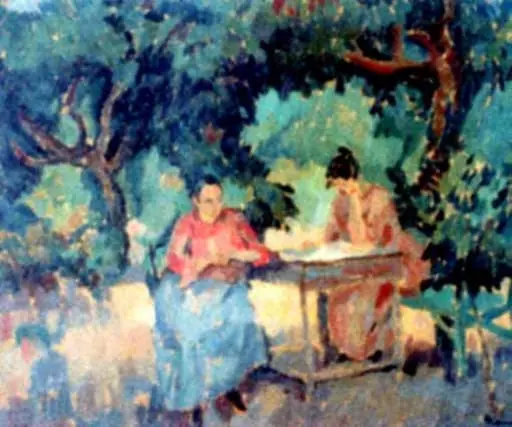 În grădină, by Ion Theodorescu-Sion